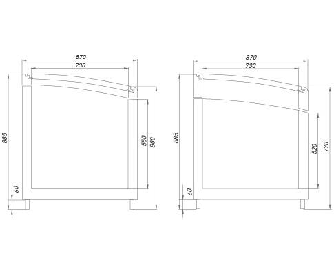 Вертикальные витрины