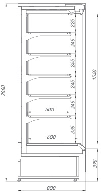 Вертикальные витрины