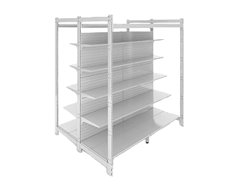 Стеллаж малый складской островной с интеграцией