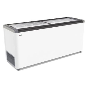 Ларь морозильный FG-700 C серый (прямое стекло, 590 л.)