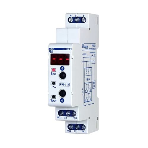 Реле времени РЭВ-114 (230В) 6А с индикацией