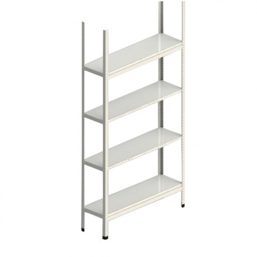 Стеллаж Нордика  архивный 1250х400х2000 мм, 4 уровня полок