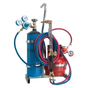 Пост переносной ПС-5.1 со шлангами, горелкой, баллон пропан 5л. + кислород 5л.