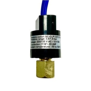 Мини-прессостат BC-CLP Откл.0,6 / Вкл.1,8 bar (гайка; автосброс) защита по НД