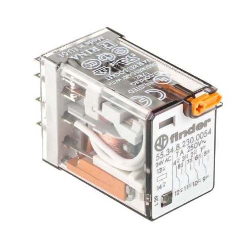 Реле пром. с 4 перек.конт.  7 А (катушка 230 В) 55.34.8.230.0040
