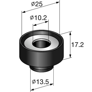 Глушитель шума MVI-B, М8/M10 (вибро опора)