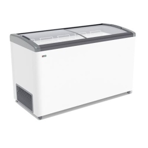 Ларь морозильный FG-600 E серый (гнутое стекло, 520 л.)