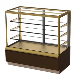 Витрина кондитерская Carboma ВХСв-1,3д Cube ЛЮКС (0…+7)