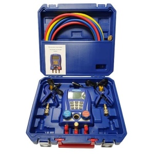 Прибор Becool BC-EL2 в кейсе с двумя зондами, шлангами,переходник для работы с R410 (88 хладагентов)