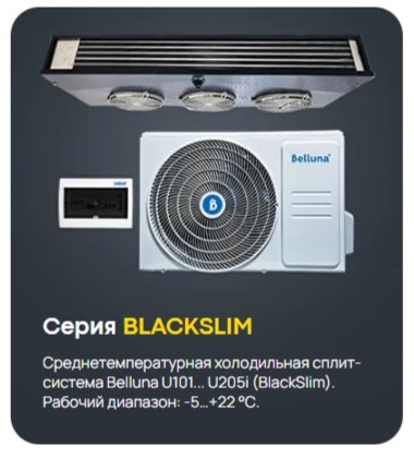 Сплит-система Belluna U207 Black Slim