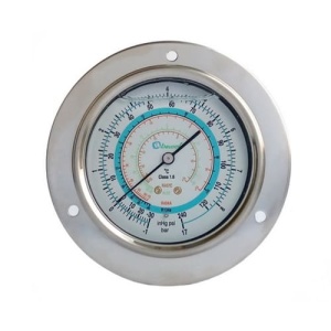 Мановакууметр глицер. (80мм) R-22/404/134/407/507 BCJL-NG-RC-80 (подключение сзади)