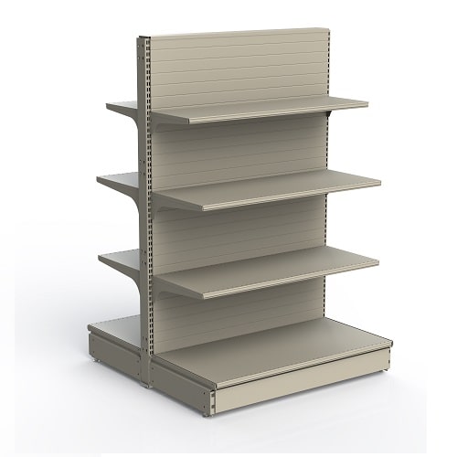 Стеллаж Нордика (50) остров. 1000х1100х1550, полка 400 - 4 шт., 300 - 2 шт., ценники