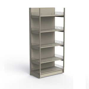 Стеллаж усиленный Нордика (25) прист. 1000х500х2250, полка 500 - 4, огранич-ли фронт. и боковые 60мм