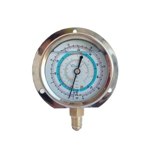 Манометр глицер. (63мм) R-22/404/134/407 BCJH-NG-63 (подключение внизу)