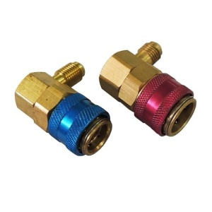 Муфта быстросъёмная компл. ВД-НД  1/4 SAE. внеш. рез. QС-15 угловые (Favorcool)