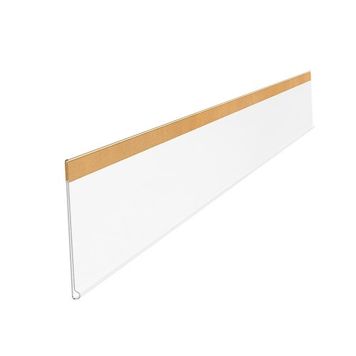 Ценникодержатель полочный DBR39 1250 мм прозрачный Нордика