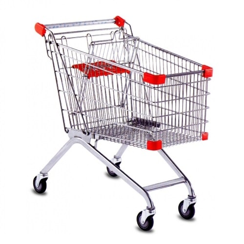 Тележка покупательская  STE100PRD-BX, 100л, с д\сиденьем