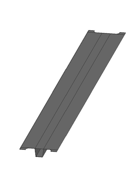 Панель межполочная (стойка 70х30 мм) 1250 мм  Нордика